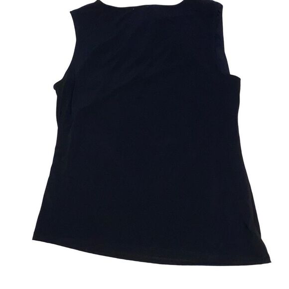 Calvin Klein NWT Sleeveless Top Business Casual Y2K Minimalist Bikercore Black - Picture 2 of 6